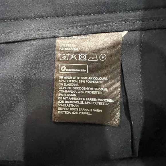 H&M Navy Blue Crop Dress Pants Size 4 - Picture 6 of 9